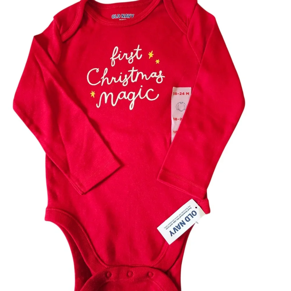 Old Navy Baby Christmas Paw Patrol Top Bodysuit Set Holiday Outfit 18-24‎ M